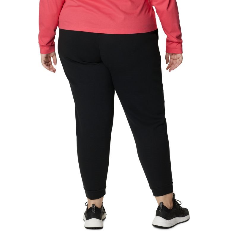 Women's Columbia Logo Fleece Jogger Black | Plus Size CA-W04LC